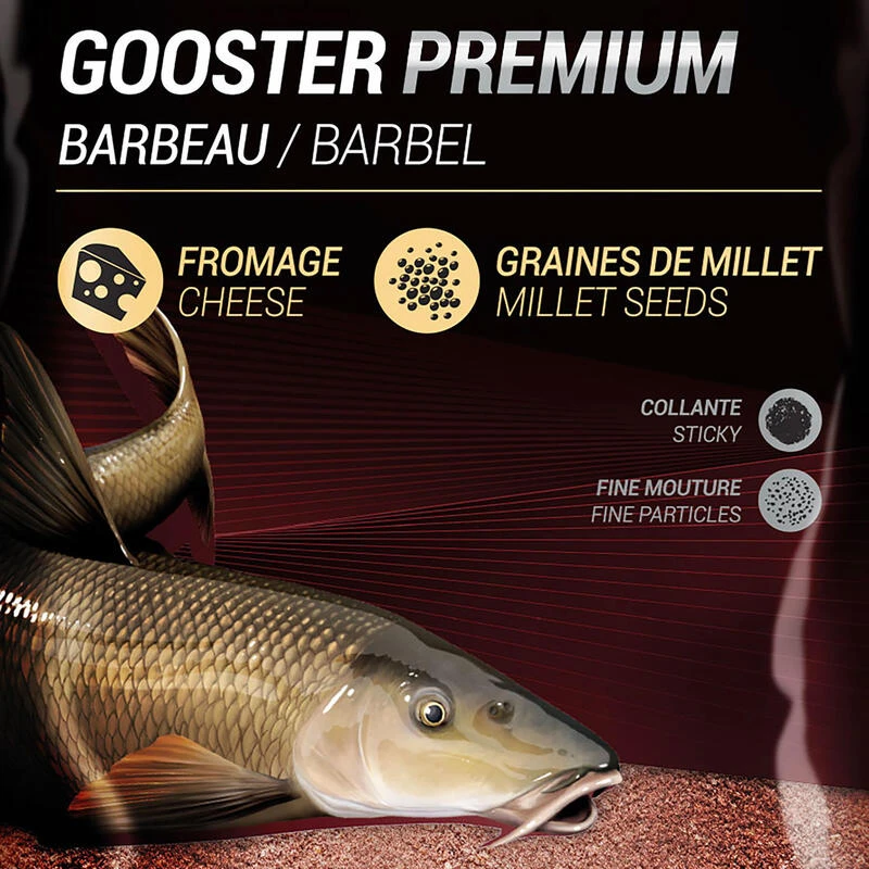 AMORCE GOOSTER PREMIUM BARBEAU ROUGE 1kg 2 AMORCE GOOSTER PREMIUM BARBEAU ROUGE 1kg – Image 2