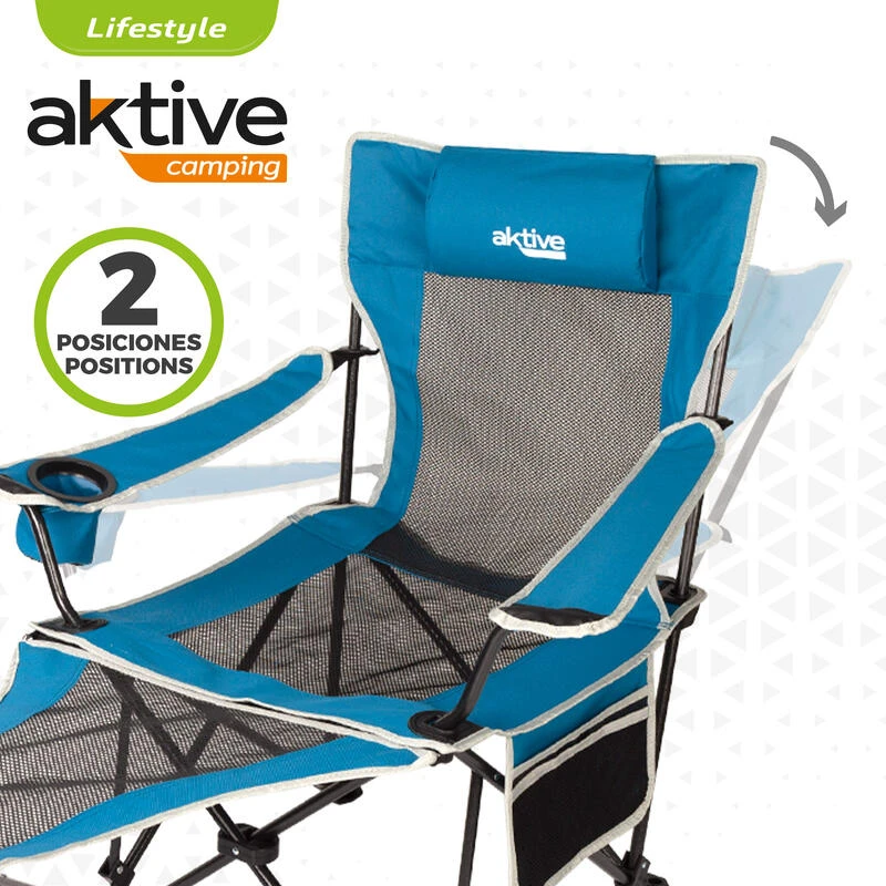 Chaise Longue Pliante De Camping Aktive 3 Chaise Longue Pliante De Camping Aktive – Image 3