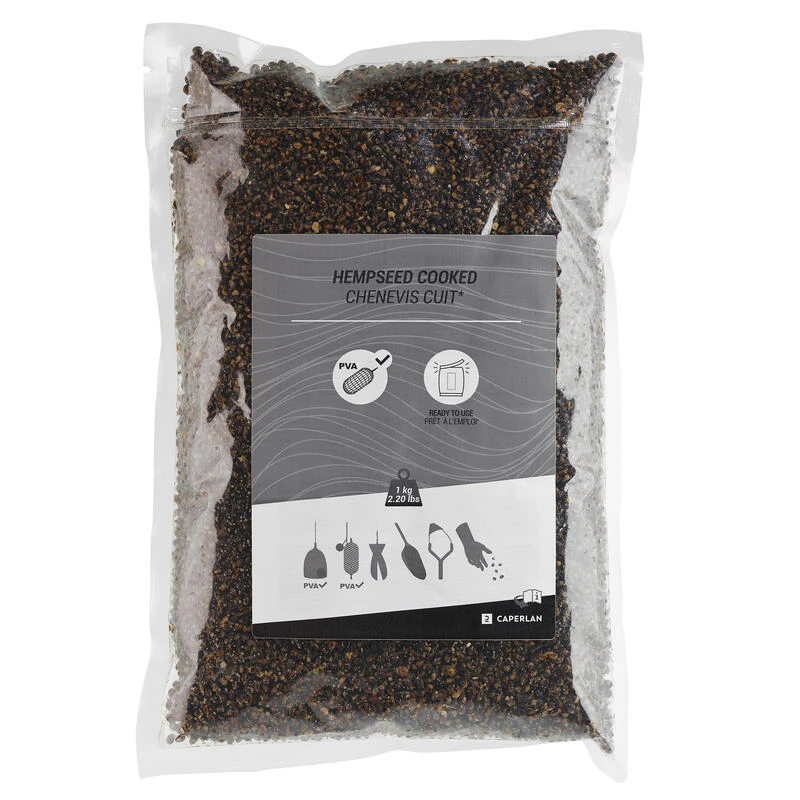 Chènevis Cuit 1kg Graines Pêche De La Carpe 3 Chènevis Cuit 1kg Graines Pêche De La Carpe – Image 3