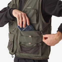 GILET De Pêche 500 Kaki 12 GILET De Pêche 500 Kaki -Philippe Pêche gilet de peche 500 kaki 2