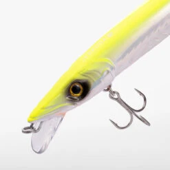 Jerkbait Pêche Au Leurre En Mer JERKUDA 170F Blanc Fluo -Philippe Pêche jerkbait peche au leurre en mer jerkuda 170f blanc fluo 2