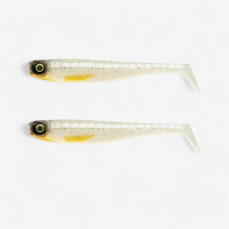 LEURRE SOUPLE BROCHET SHAD ROGEN 120 BLANC X2 1 LEURRE SOUPLE BROCHET SHAD ROGEN 120 BLANC X2
