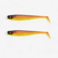 LEURRE SOUPLE BROCHET SHAD ROGEN 120 ORANGE X2