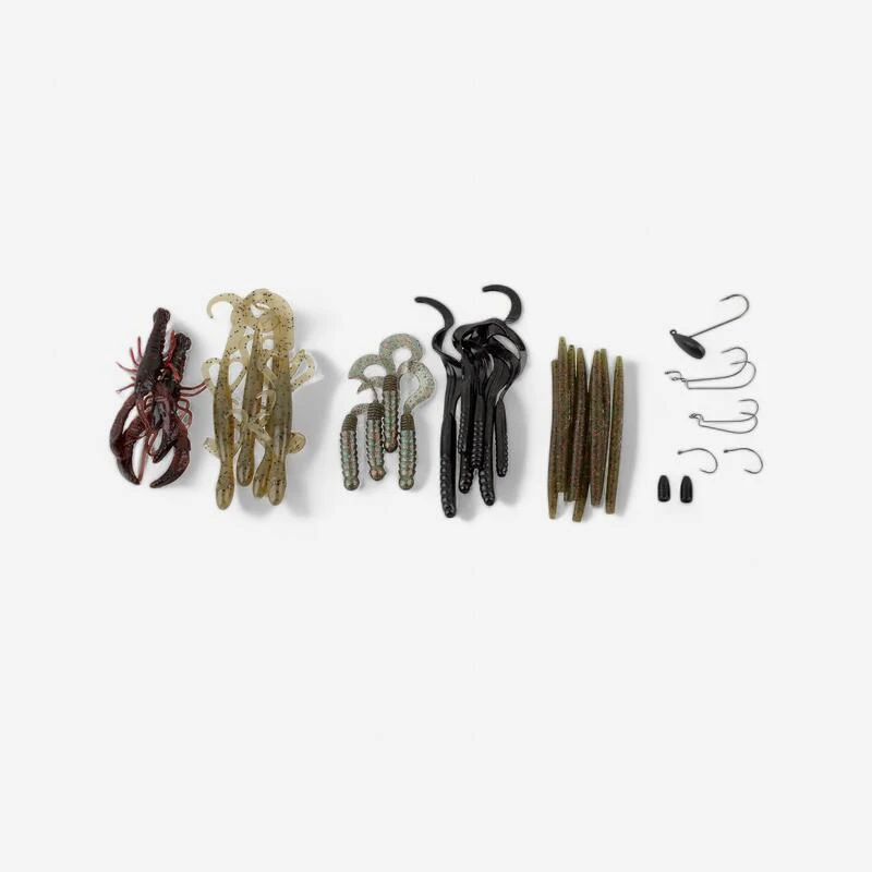 Savage Gear LEURRES SOUPLES PÊCHE PRO PACK KIT BLACK BASS 1 Savage Gear LEURRES SOUPLES PÊCHE PRO PACK KIT BLACK BASS