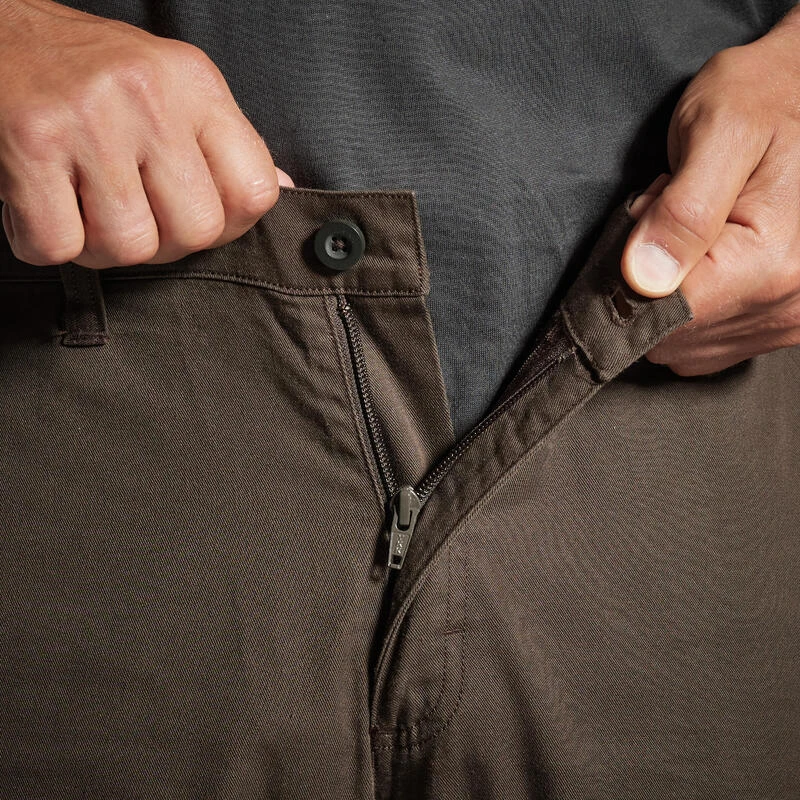 PANTALON CARGO RESISTANT STEPPE 300 MARRON 10 PANTALON CARGO RESISTANT STEPPE 300 MARRON – Image 10