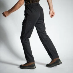 PANTALON CARGO RESISTANT STEPPE 300 NOIR -Philippe Pêche pantalon cargo resistant steppe 300 noir 2