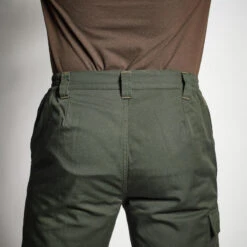 PANTALON CHASSE CHAUD VERT 100 12 PANTALON CHASSE CHAUD VERT 100 -Philippe Pêche pantalon chasse chaud vert 100 4