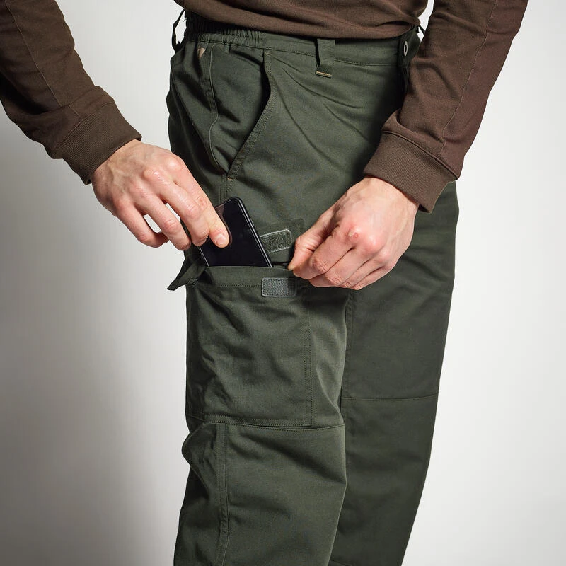 PANTALON CHASSE CHAUD VERT 100 7 PANTALON CHASSE CHAUD VERT 100 – Image 7