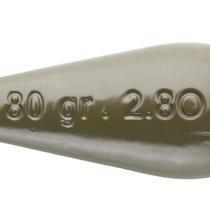 Plombs Pêche De La Carpe Plombs Distance 80g (x5) 3 Plombs Pêche De La Carpe Plombs Distance 80g (x5) – Image 3