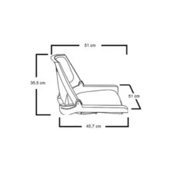 SIÈGE PILOTE RABATTABLE COUSSIN GRIS -Philippe Pêche siege pilote rabattable coussin gris 6